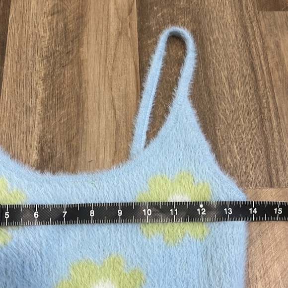 Kendall and Kylie Fuzzy Floral Mini Bodycon Dress Size Small S - Picture 4 of 10